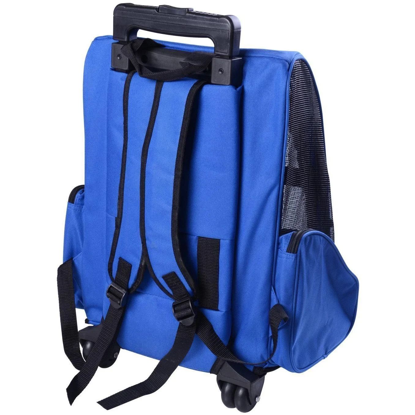 2in1 Hunde Trolley Tragetasche Rucksack blau - 4