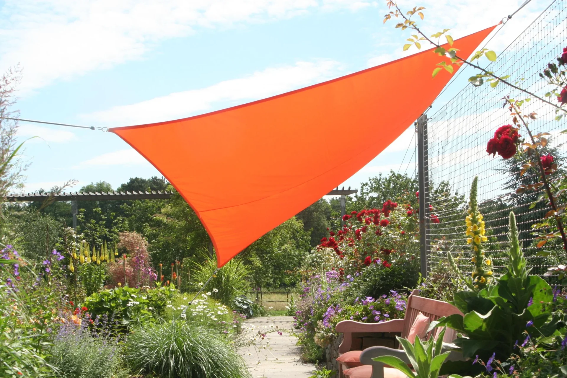 Viereck-Sonnensegel wasserabweisend terracotta 250 x 300cm - 4