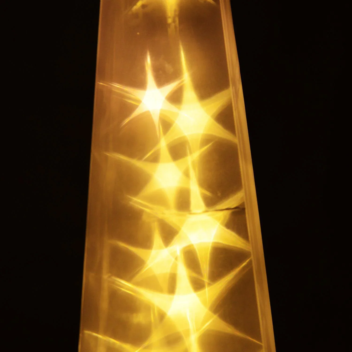 LED Leuchtpyramide 60cm 3D Hologramm Stern Pyramidenleuchte - 1