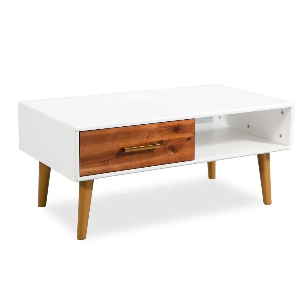 Couchtisch 90x50x40 cm Akazienholz massiv - 3