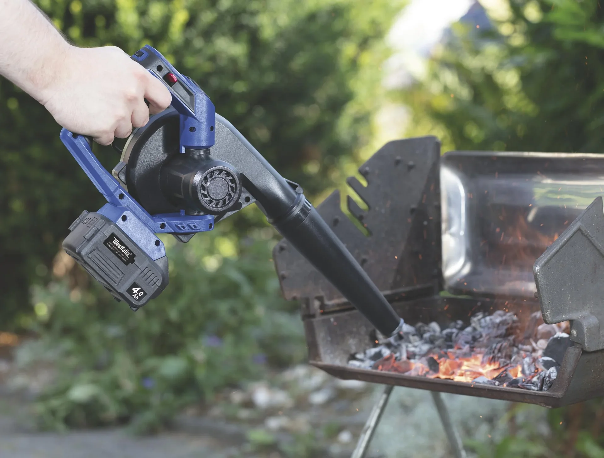 3 in 1 Akku-Turbo-Bläser 18 Volt Li-ion AMG 18 inklusive 1 Akku 2,0 Ah und Schnellladegerät - 5