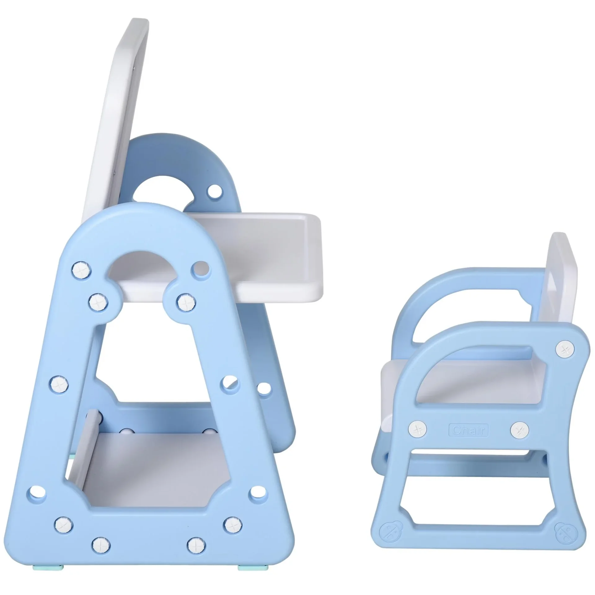 Kindertafel mit Stuhl und Malzubehör - 3