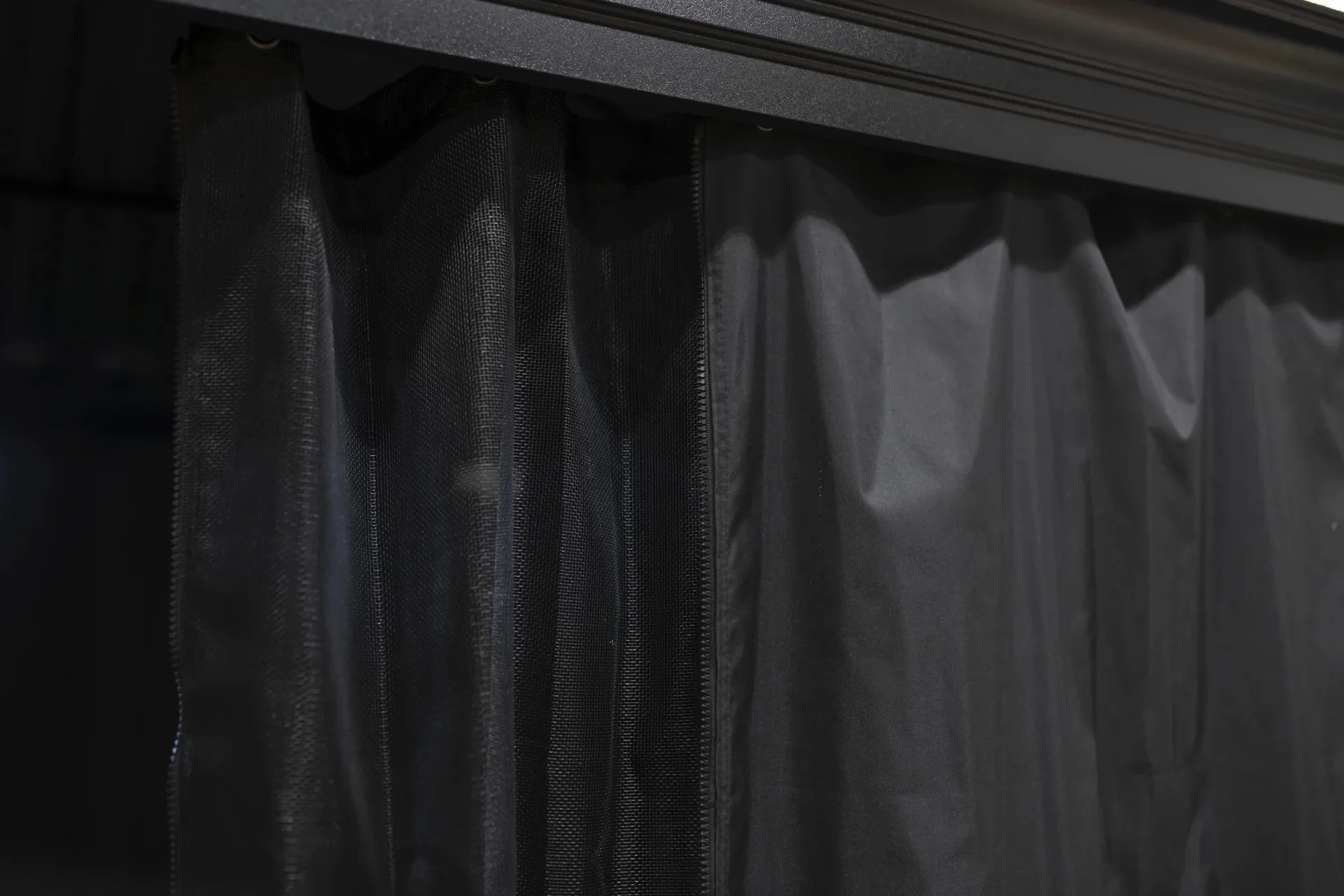 Pavillon Zubehör Vorhang-Set Marsala 10x14 Schwarz - 0