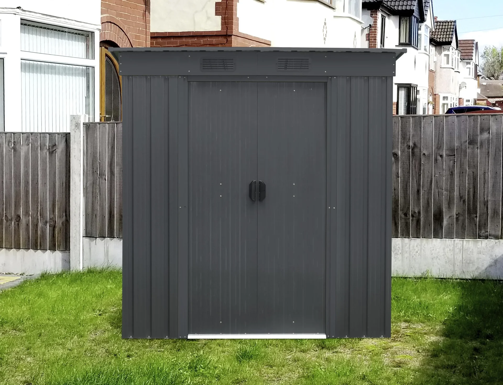 Gerätehaus LEIPZIG II 64, Anthrazit matt - 1