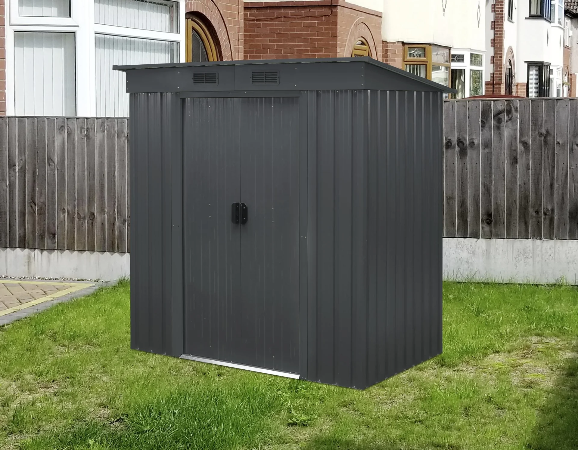 Gerätehaus LEIPZIG II 64, Anthrazit matt - 3