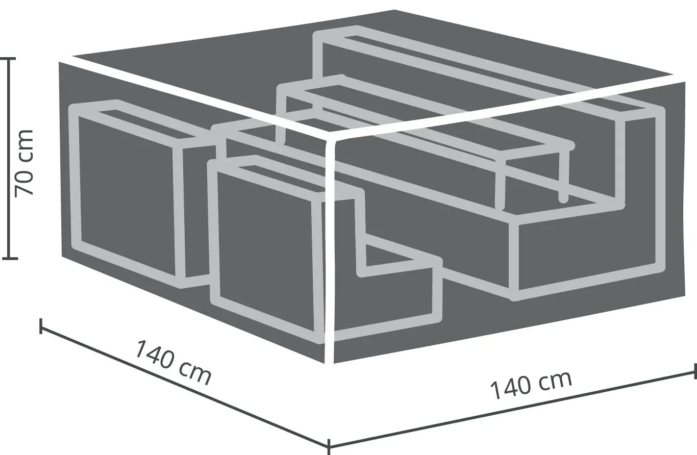 Profi-Schutzhülle für Lounge-Gruppen klein, quadratisch - 1