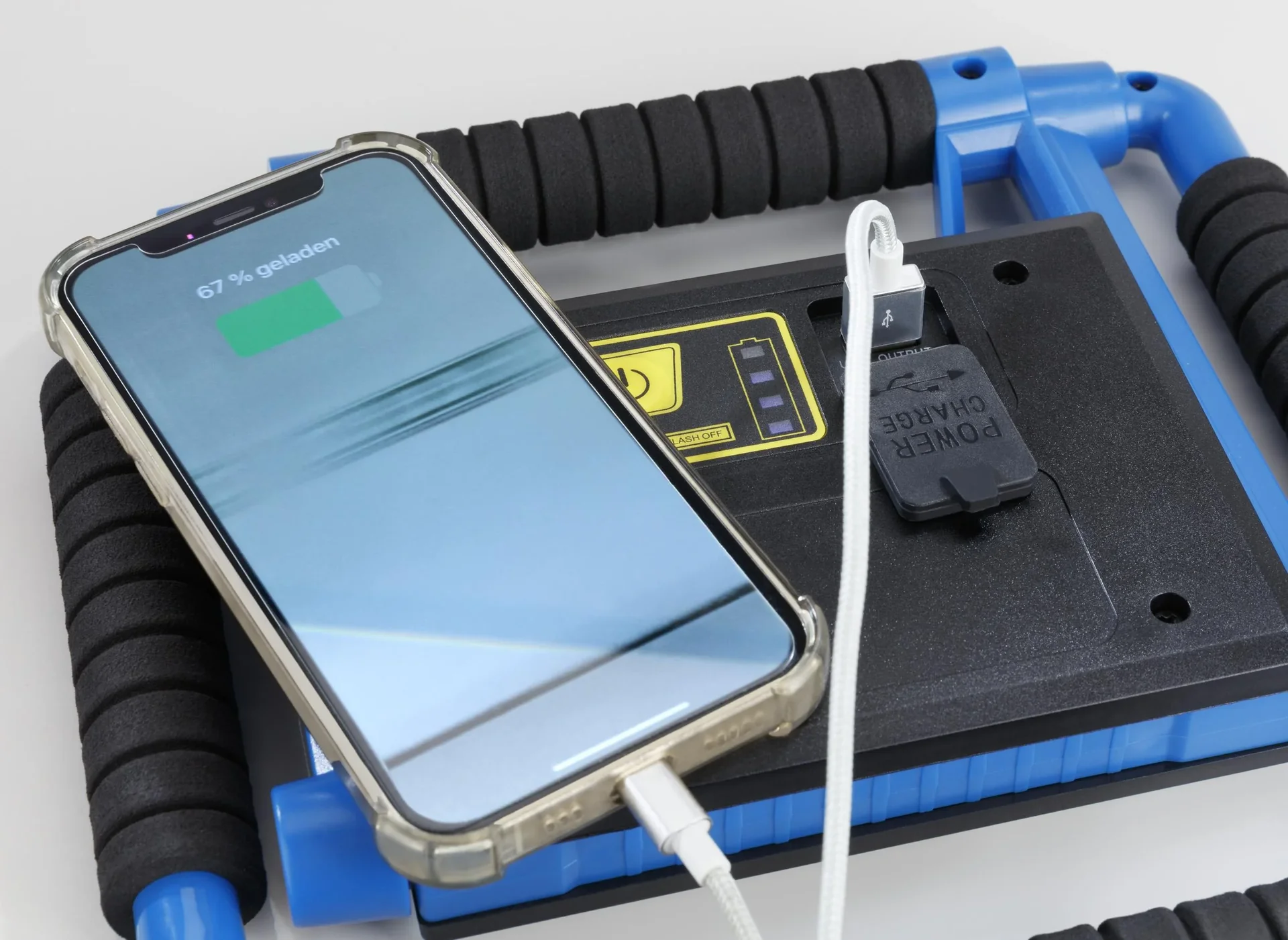 Faltbare LED Arbeitsleuchte, wiederaufladbar, 25 Watt - 0