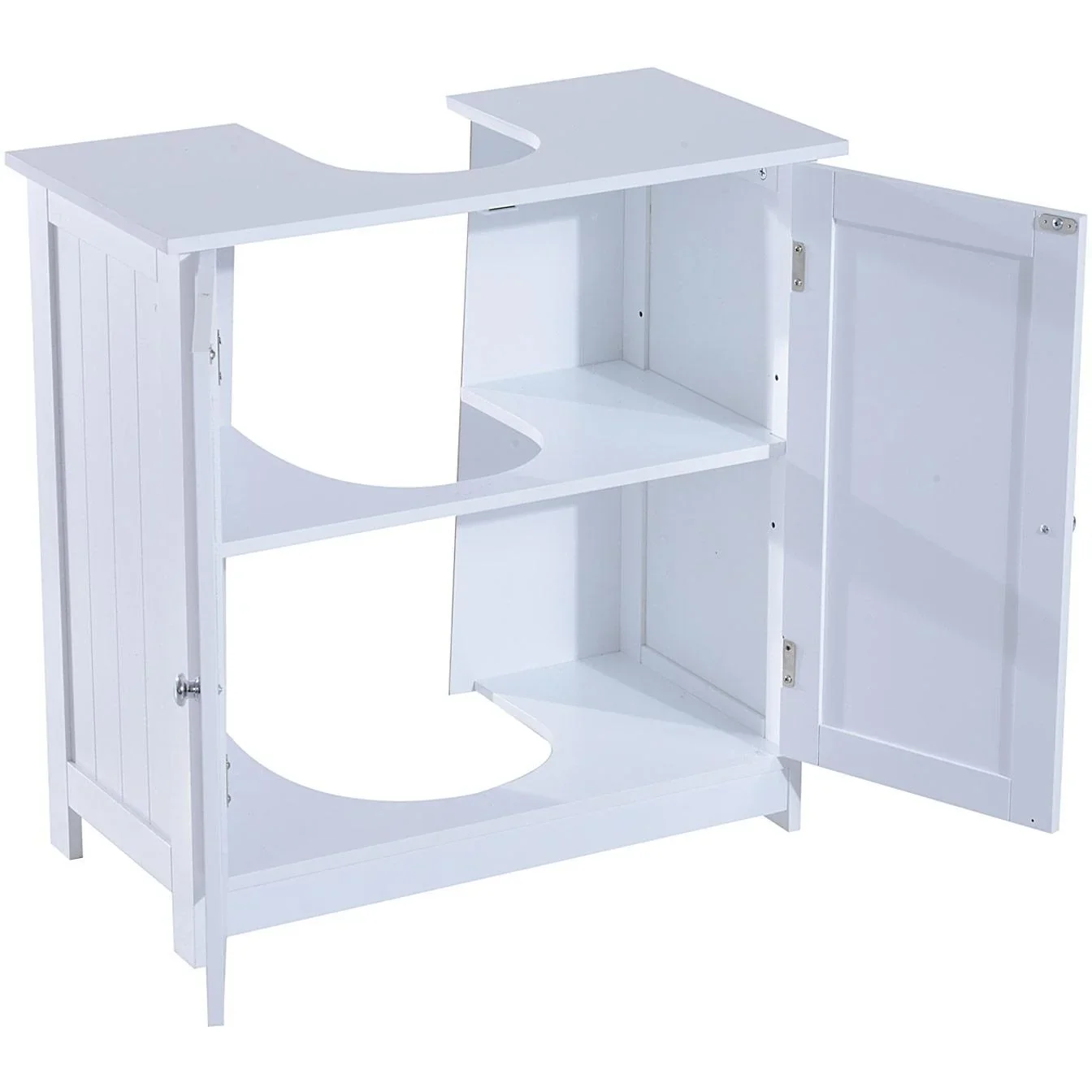 Waschbeckenunterschrank Badschrank Weiß - 5