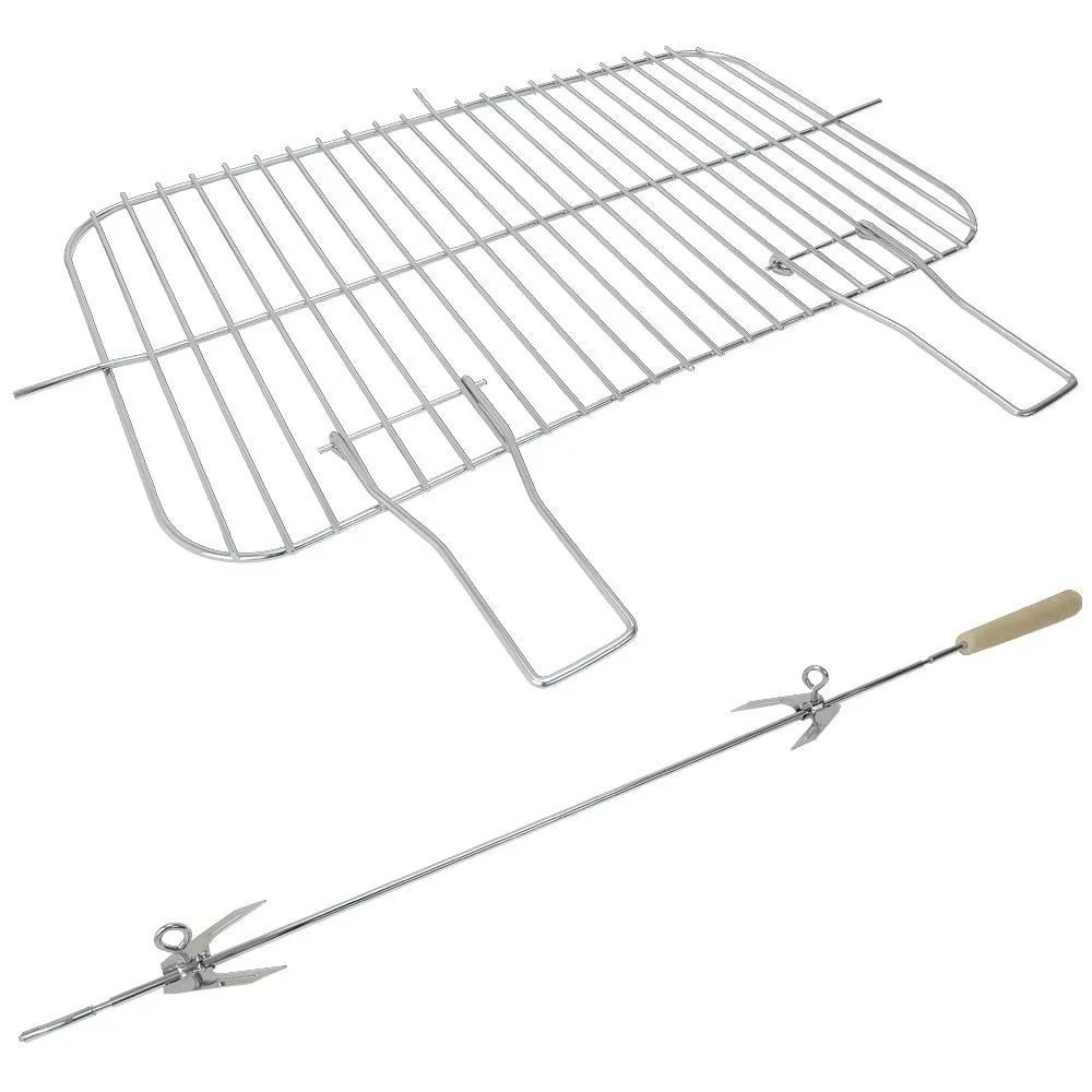 BBQ-Grill - Mit Rädern und Arbeitsplatte - 55x35cm - 4