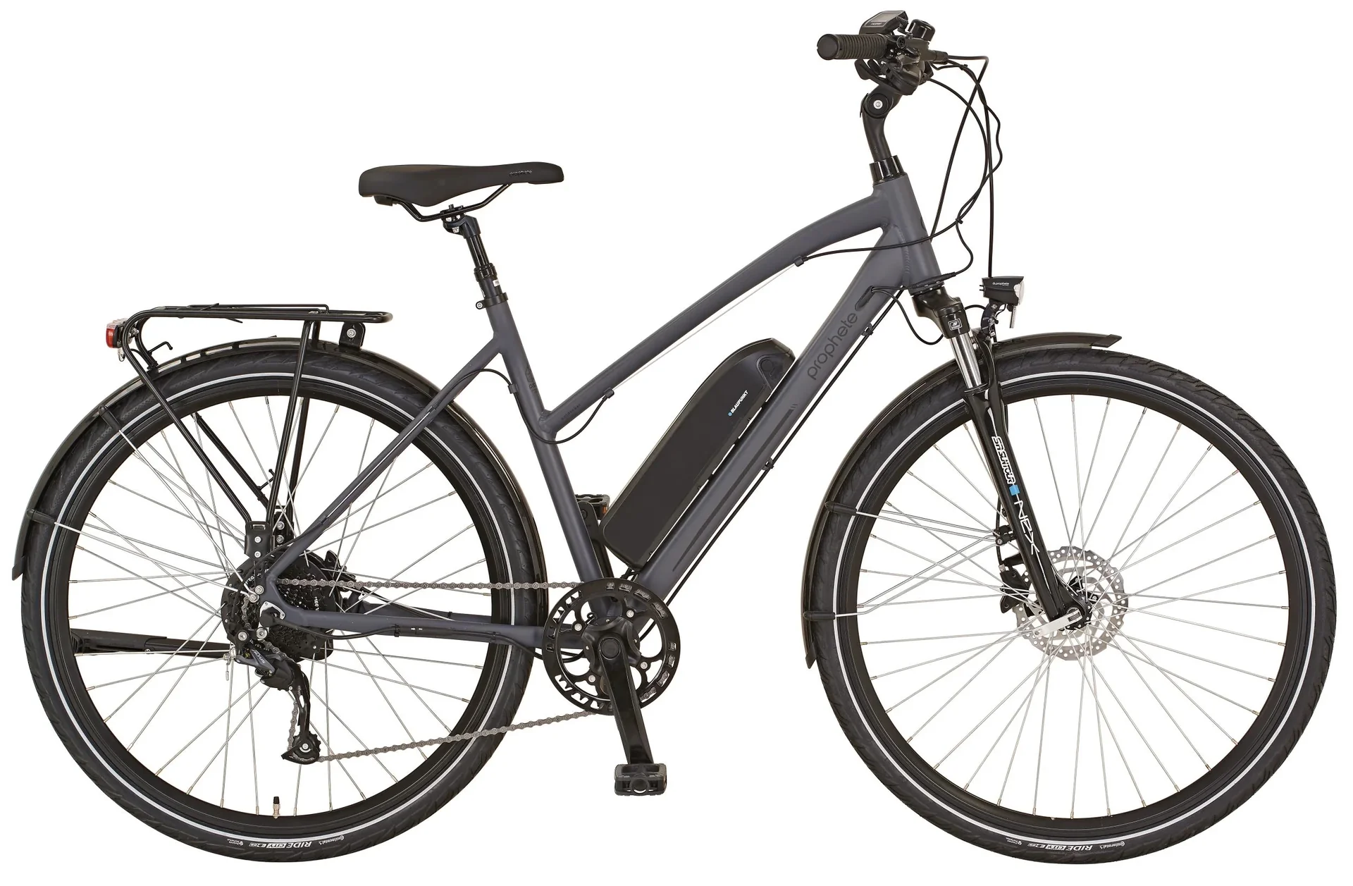 Damen Trekking E-Bike 28 Zoll, Rahmenhöhe 50 cm, 8-Gang Kettenschaltung, grau, ENTDECKER 20.EST.10 - 3