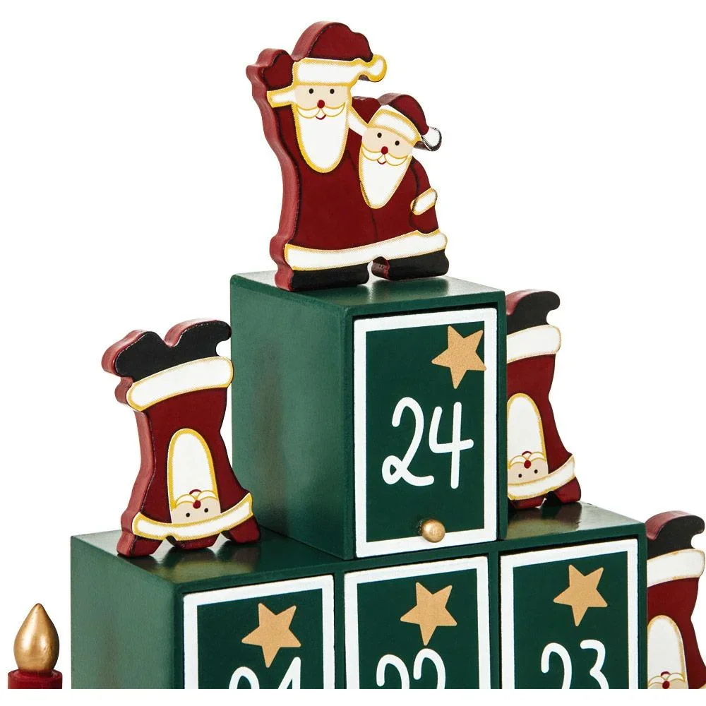 Adventskalender Weihnachtsbaum - aus Holz - 1