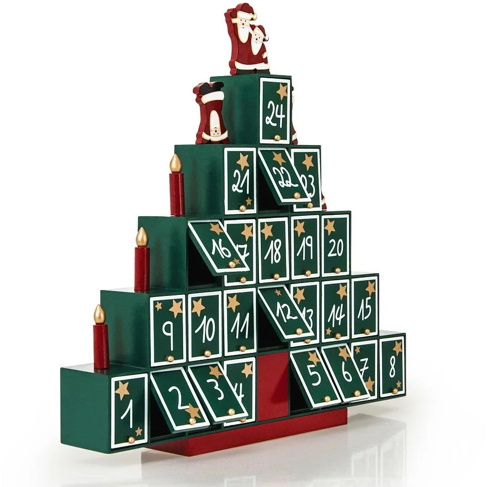 Adventskalender Weihnachtsbaum - aus Holz - 2
