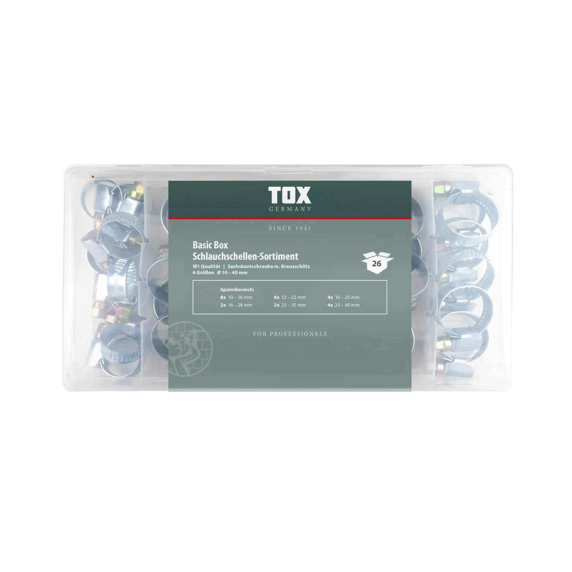 Schlauchschellen - Sortiment Basic Box 26-teilig - 1