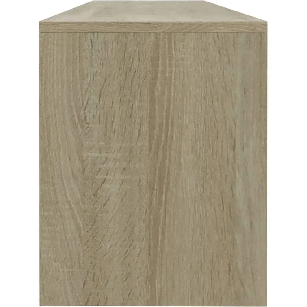 TV-Schrank 120x30x37,5 cm weiß und Sonoma-Eiche - 4