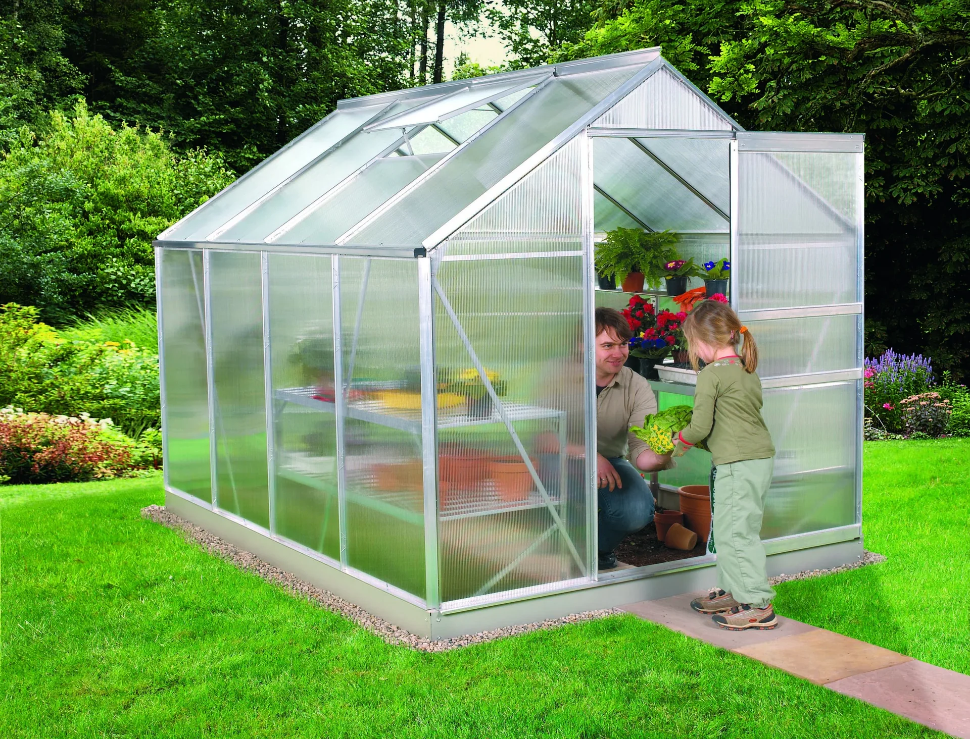 Gewächshaus Calypso 5800 HKP 4 mm, Farbe alu - 0