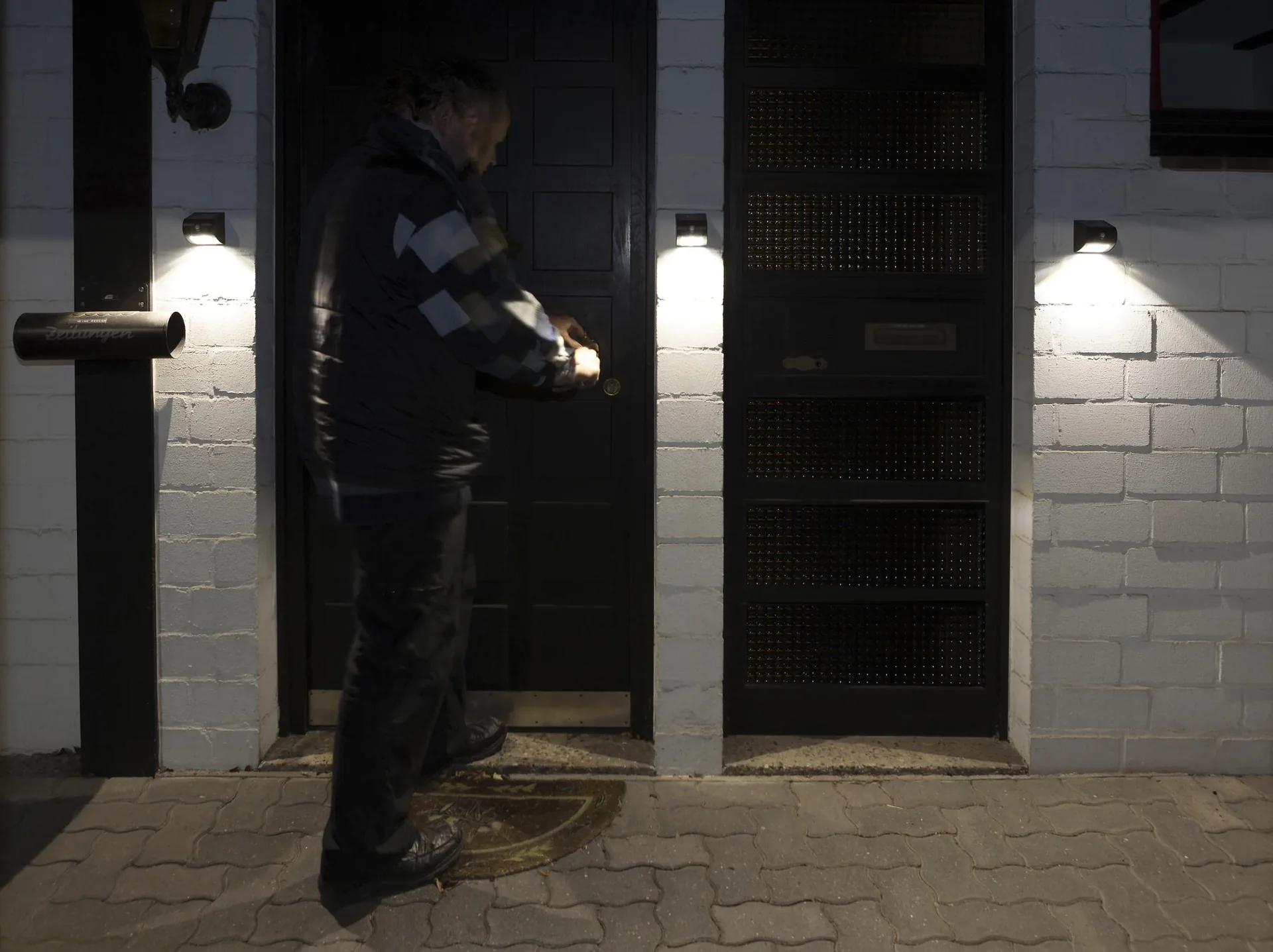 Solar Wand- und Zaunlicht mit Bewegungsmelder - 2