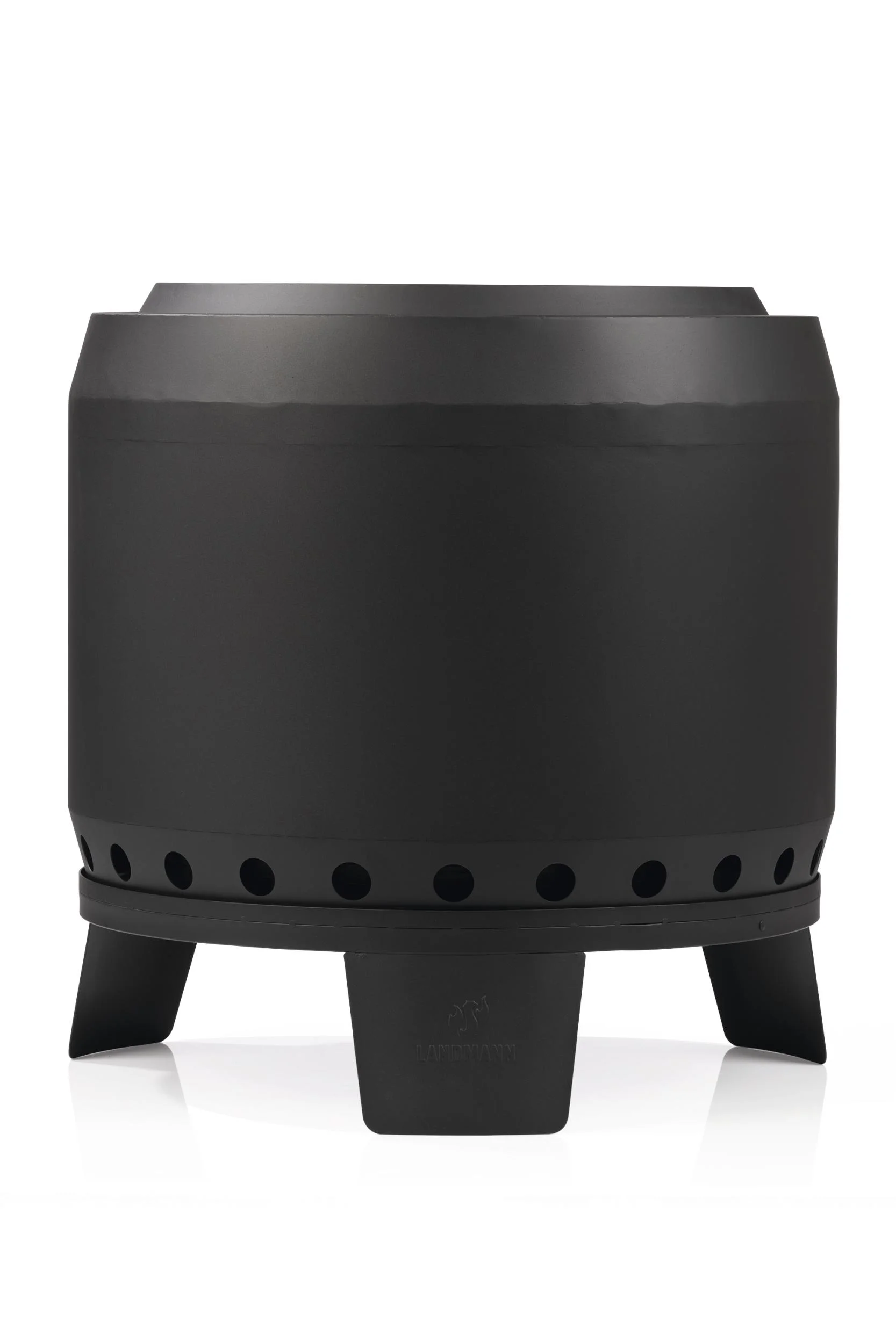 Feuerkorb rauchfrei, 68 cm, Schwarz - 4