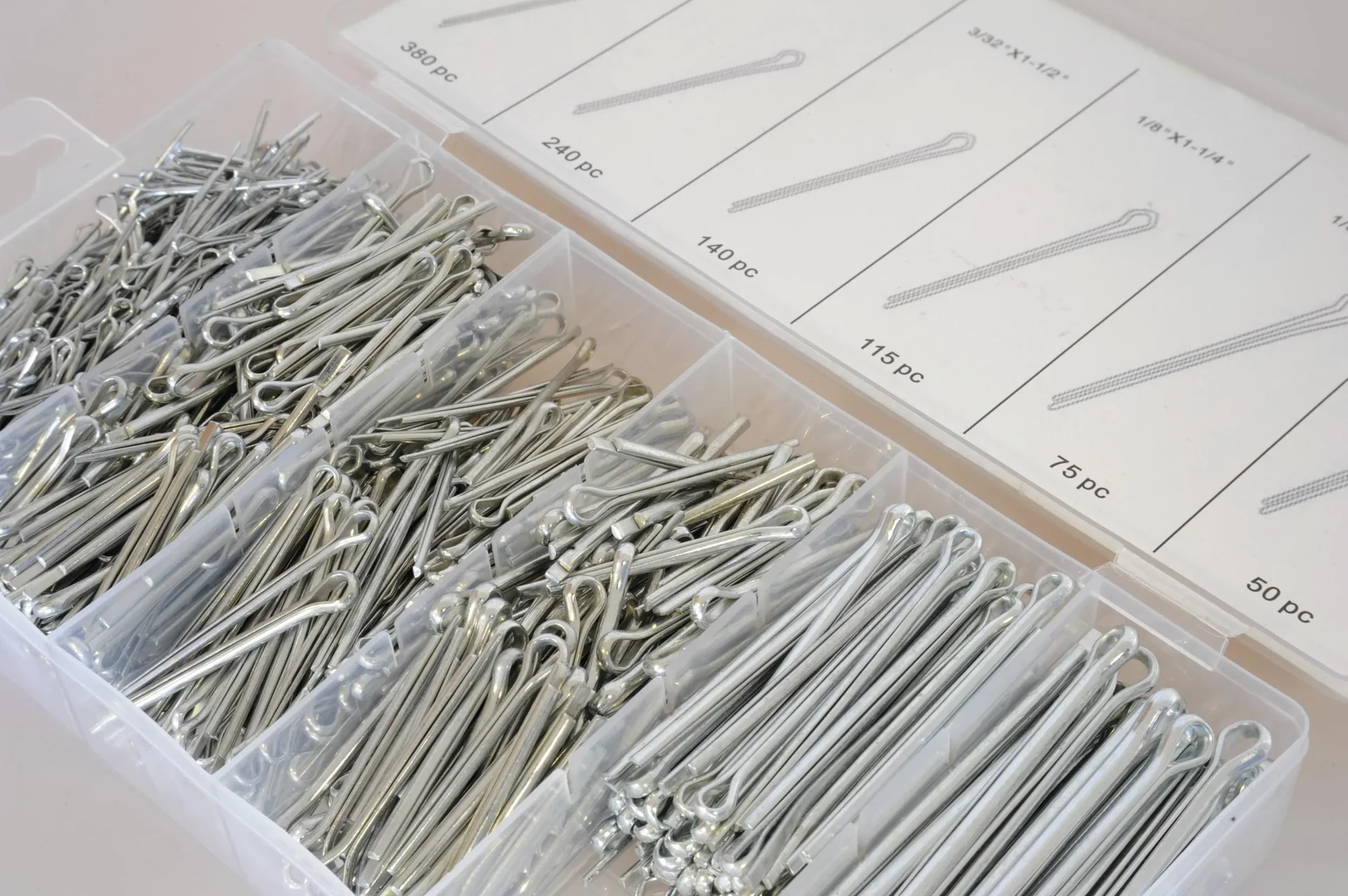 Stecksplinte, 1000 Teile in Sortimentskasten - 0