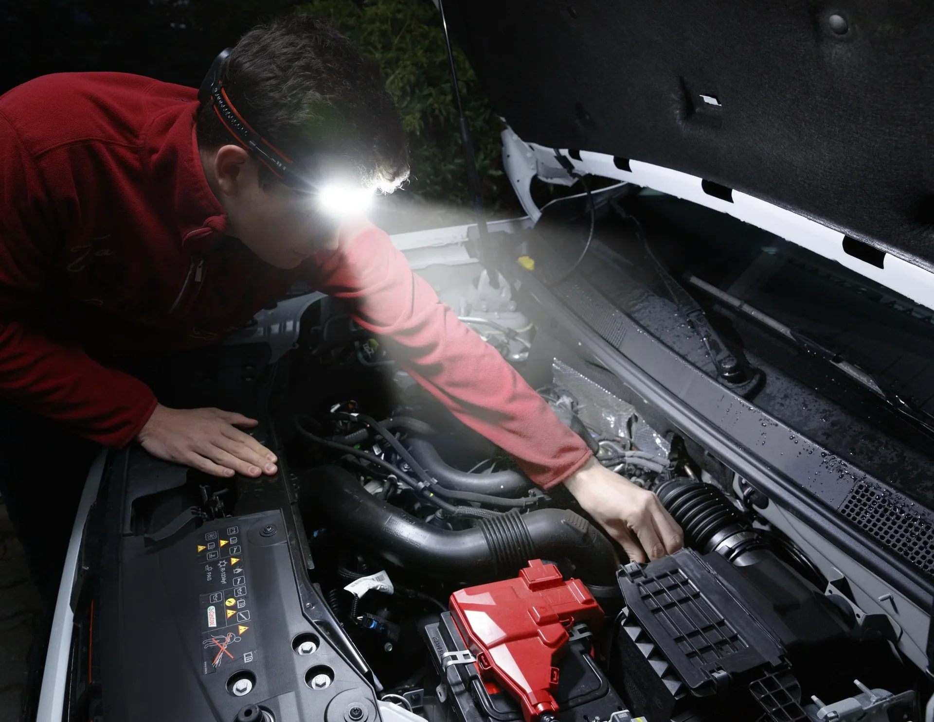 COB LED Band Stirnlampe mit 3-fach Lichtmodus, 200 Lumen - 1