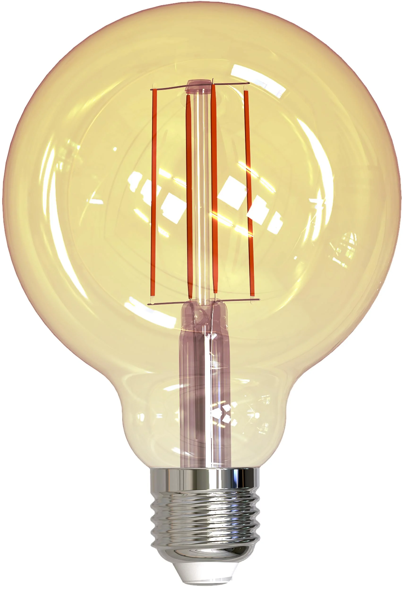 LED Retro Deko Globelampe gold mit 9 Watt, E27, 2000 Kelvin, dimmbar - 0