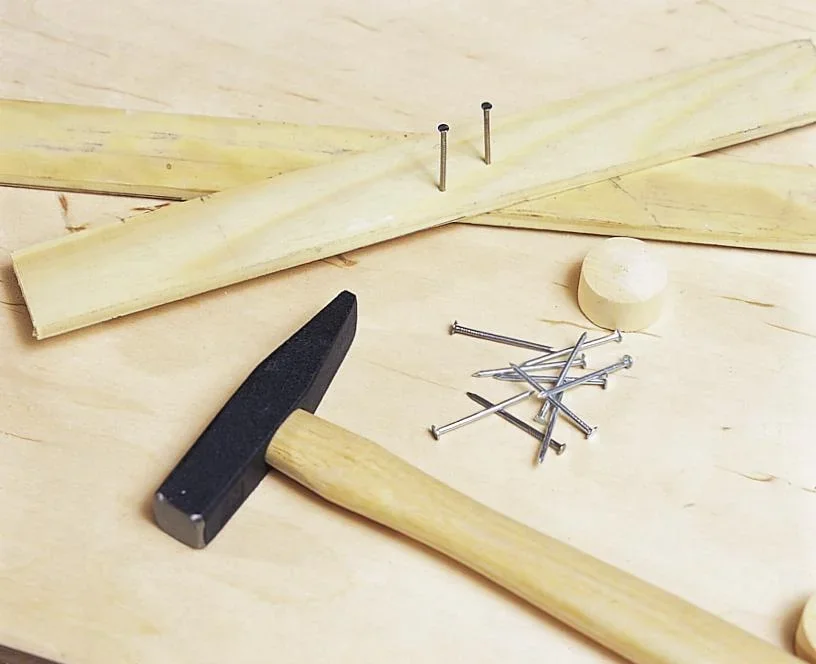 Vollholz Hobelbankplatte mit Spannvorrichtung und Tischbefestigung - 3