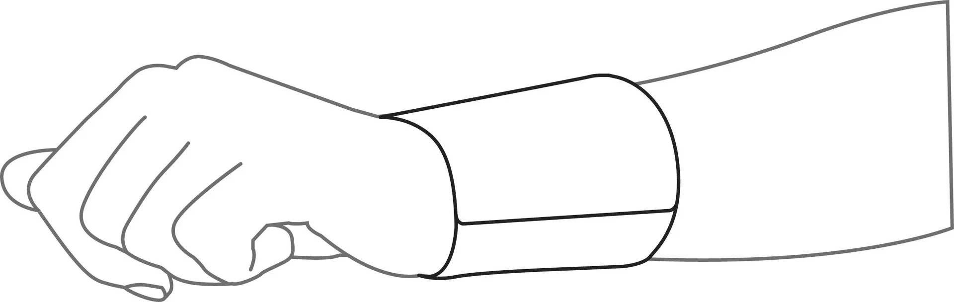 Handgelenkbandage aus recyceltem Kunststoff - 0