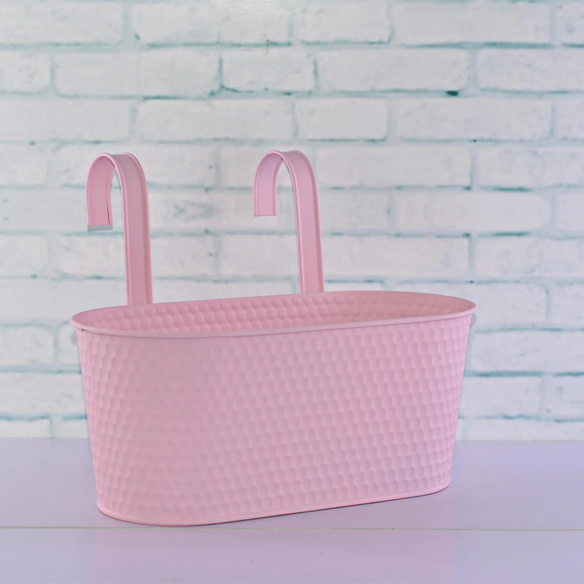 Übertopf Pink aus Metall 2er Set - 0