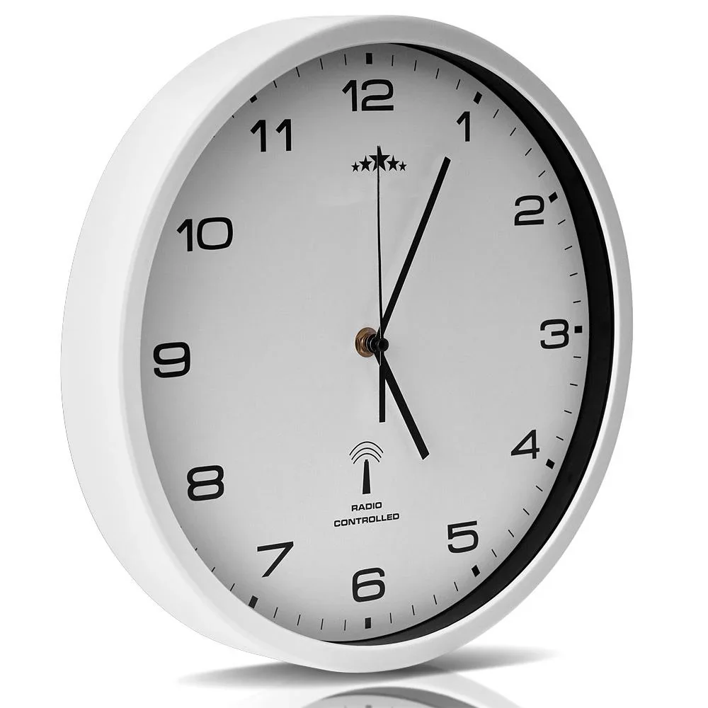 Wanduhr Radio Ø 31cm - weiß - 1