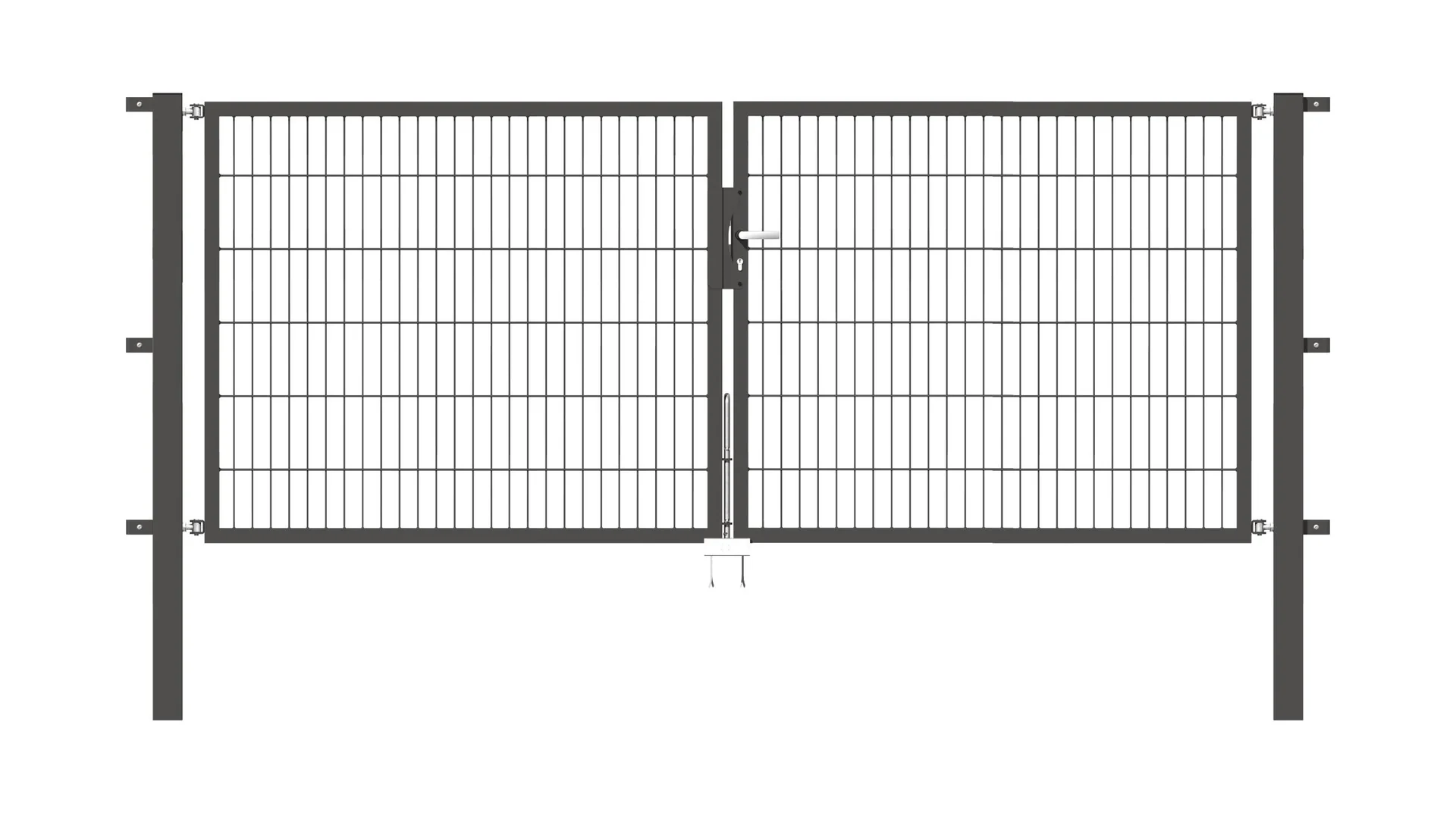 Doppeltor-Set Flexo inkl. Pfosten 3 x 1,2 m anthrazit - 0