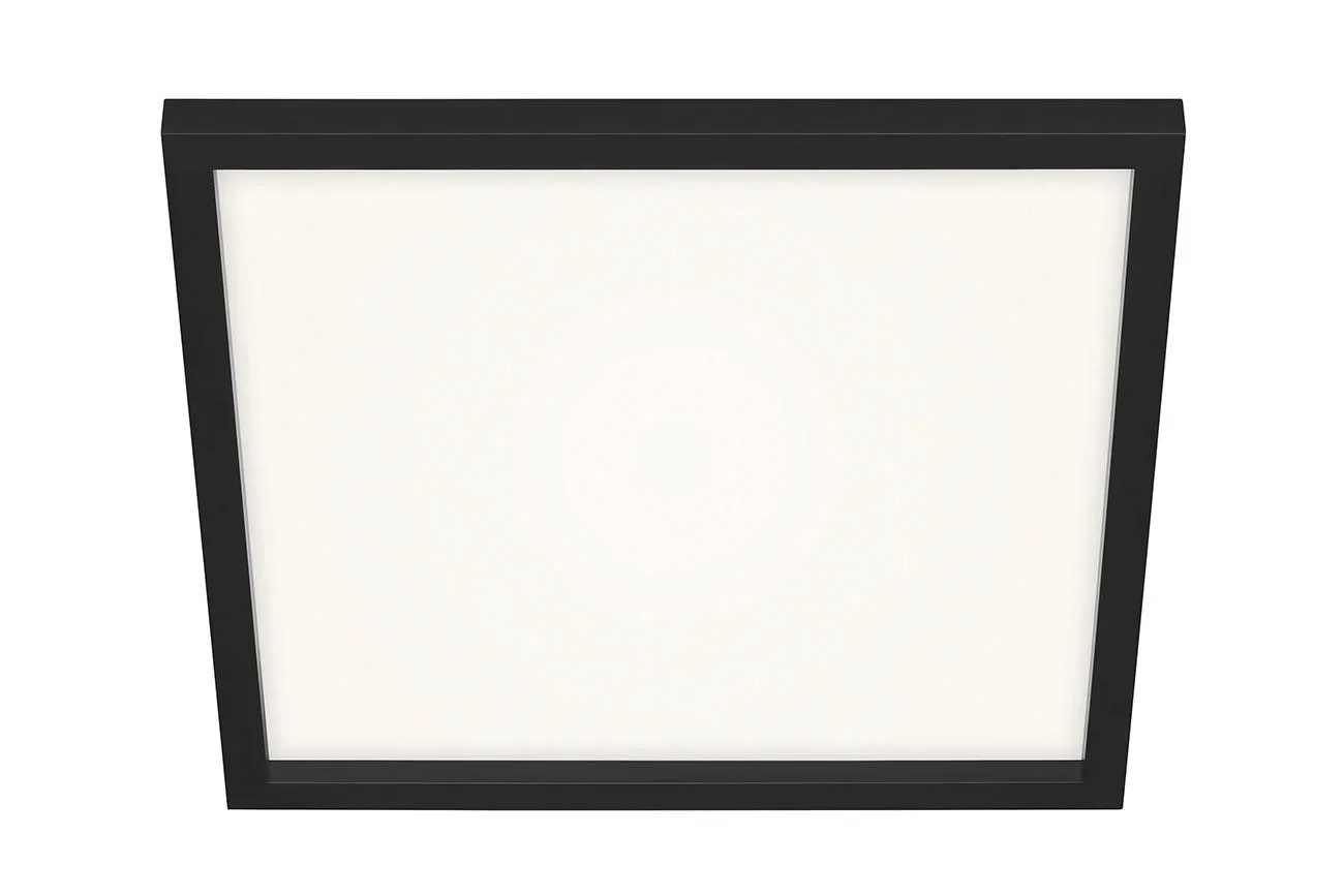 LED Deckenleuchte, viereckig, 44,5 cm CCT, 24 Watt, schwarz - 1