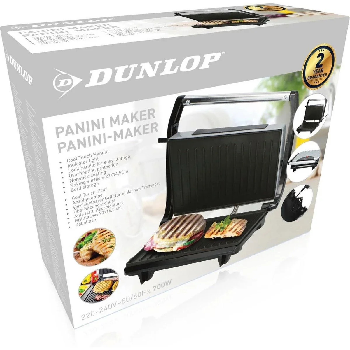 Kontaktgrill - 700W - 0