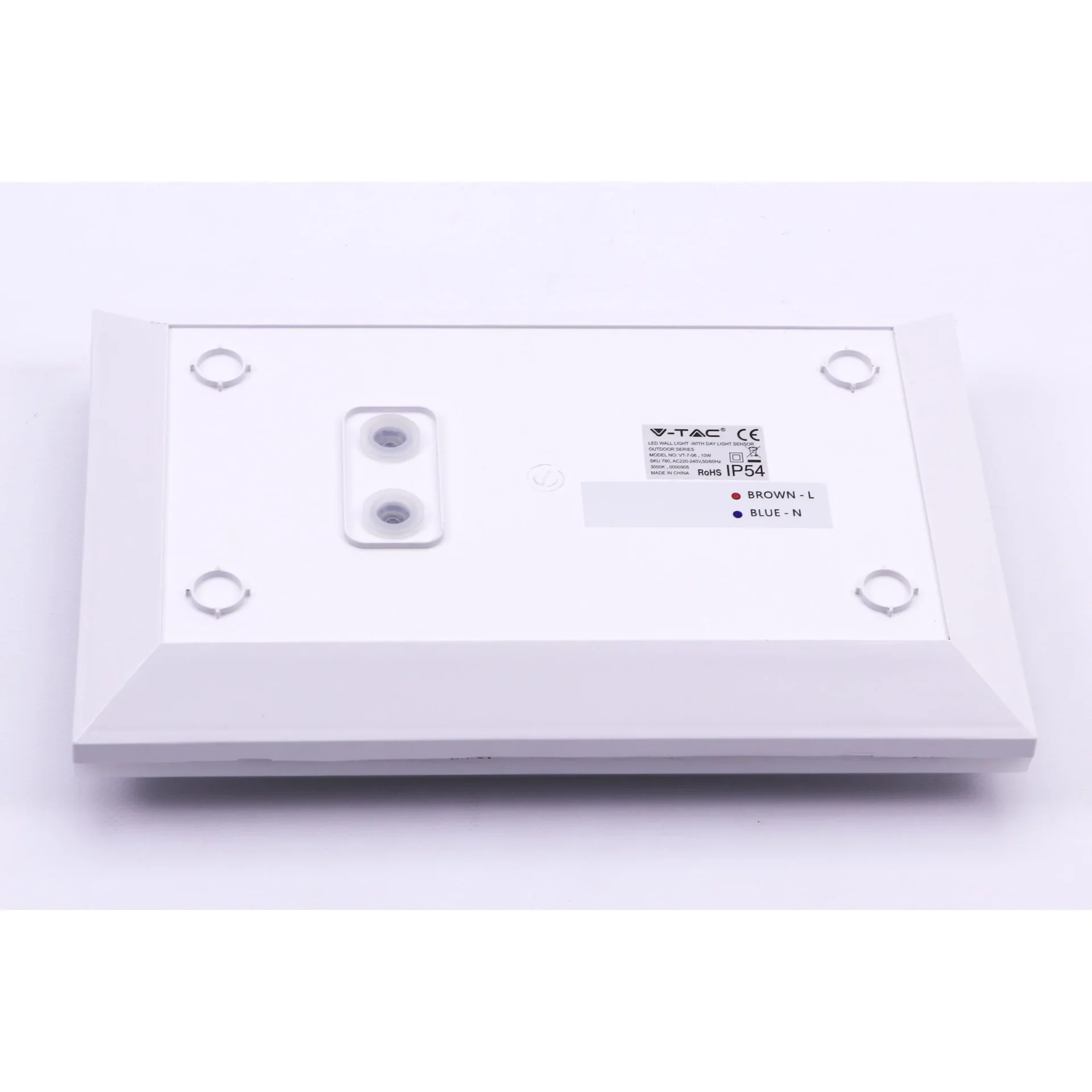 VT-7-06 LED-Wandleuchte mit Hausnummer - 3000K - 800 Lumen - 0