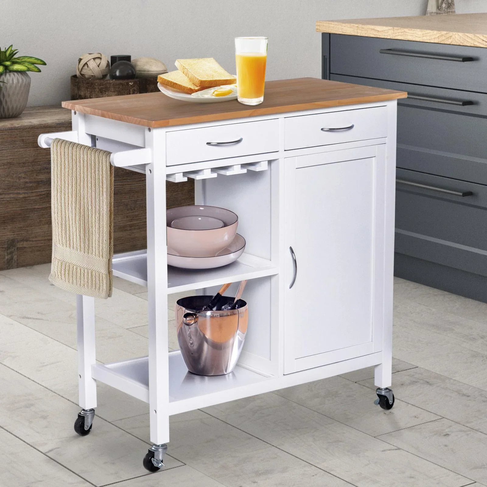 Küchenrollwagen mit vielen Staumöglichkeiten - 6