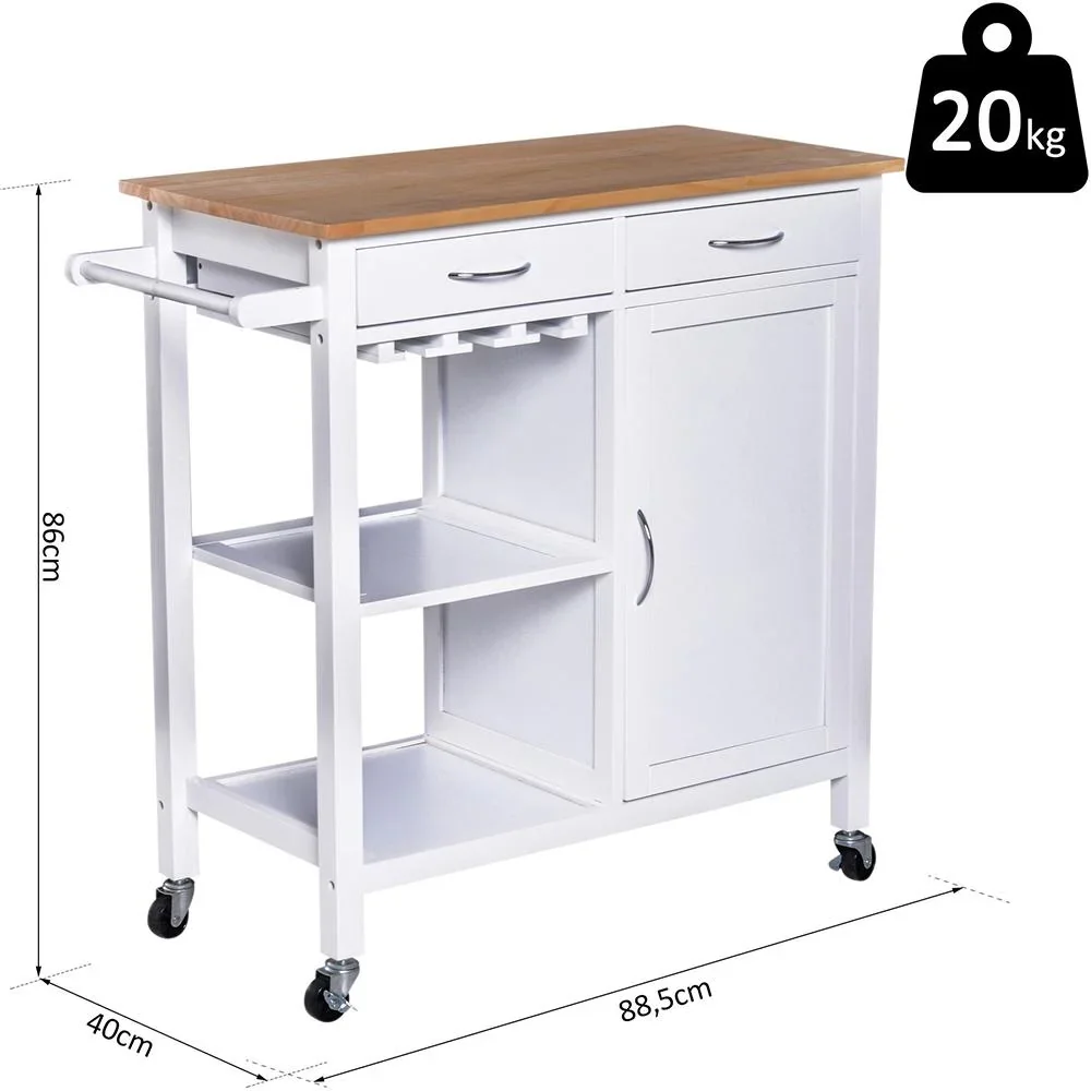 Küchenrollwagen mit vielen Staumöglichkeiten - 7