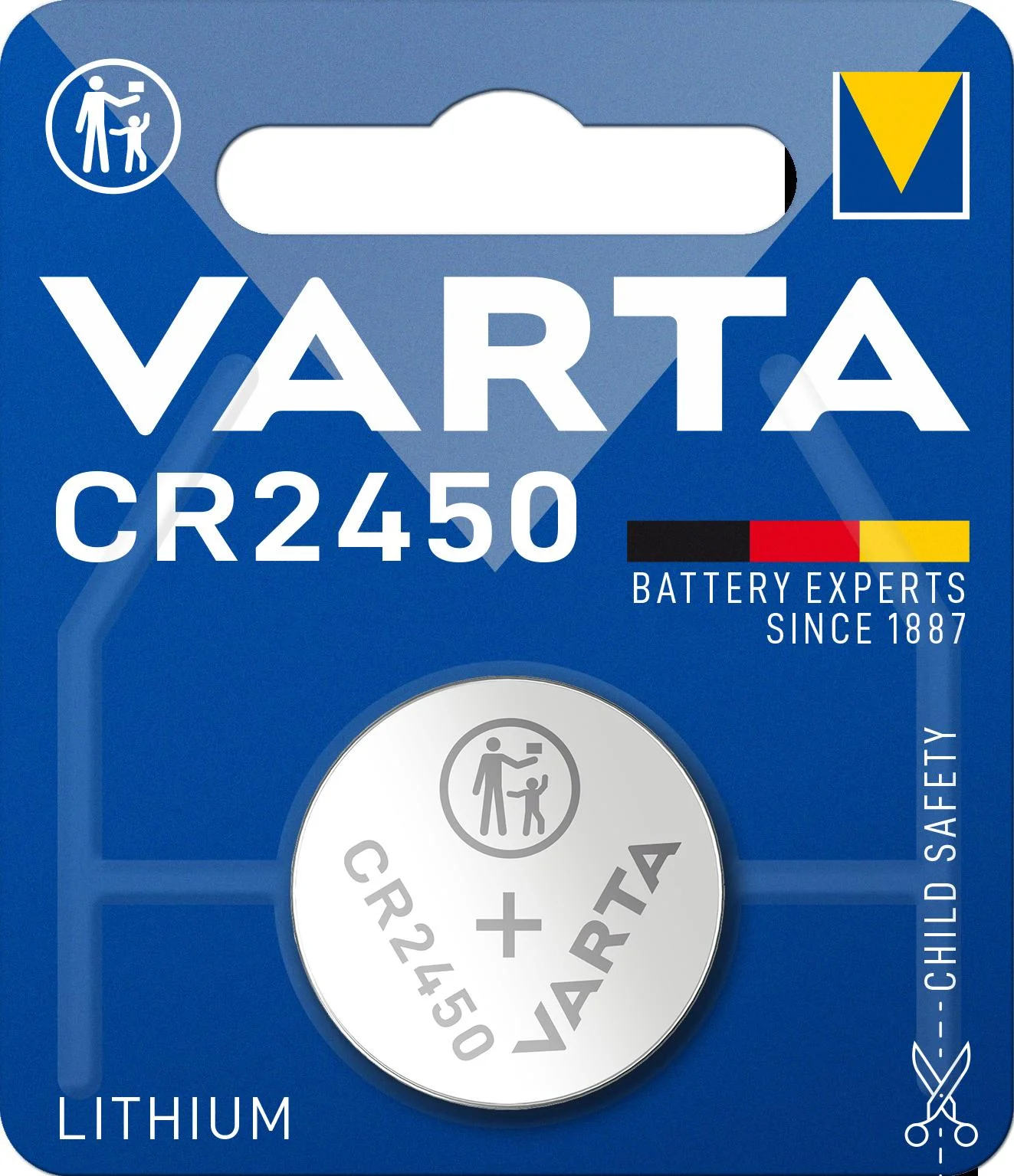 Lithium Knopfzelle CR2450 - 1 Stück - 0