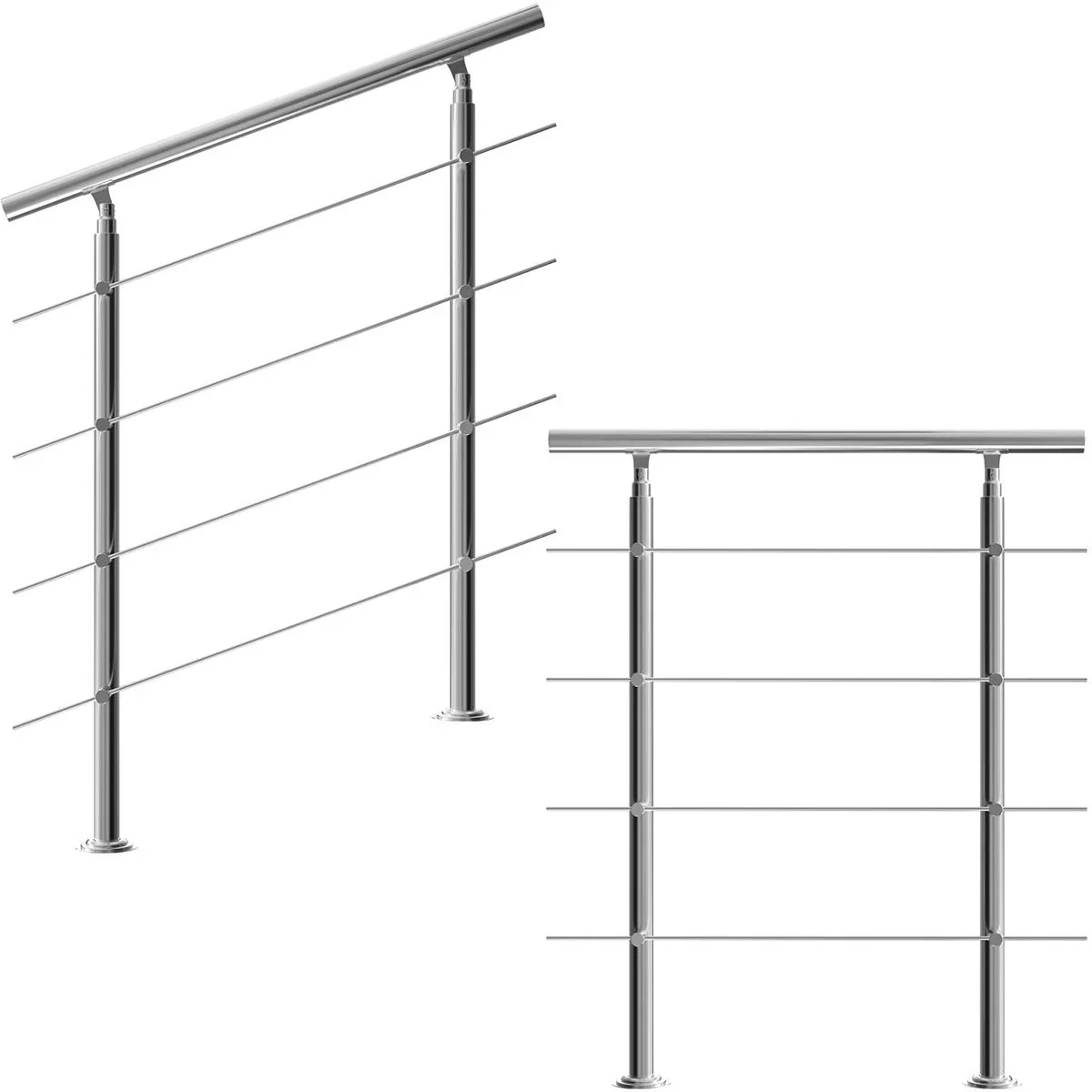 Handlauf Edelstahl - 3,3ft - 4 Stringer - 2