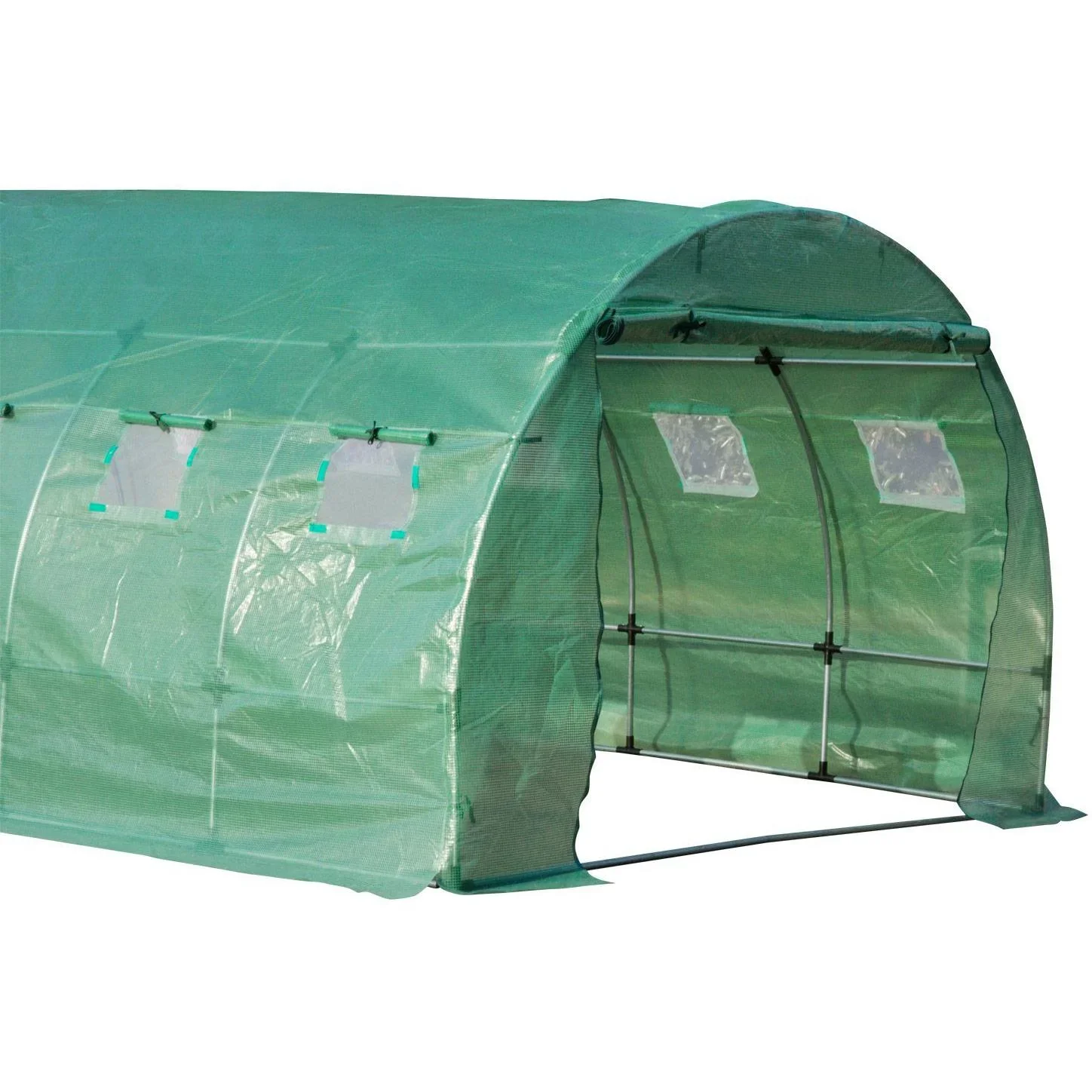 Gewächshaus Treibhaus 18m² mit Fenster - 5