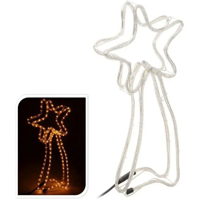 Sternbeleuchtung - 144 Lichter - 4m - Metallrahmen - 0