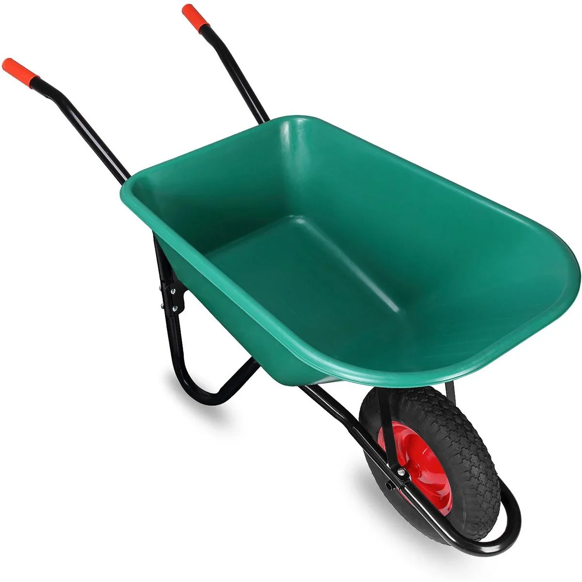 Schubkarre 100 L, Wanne aus grünem Polypropylen - 0