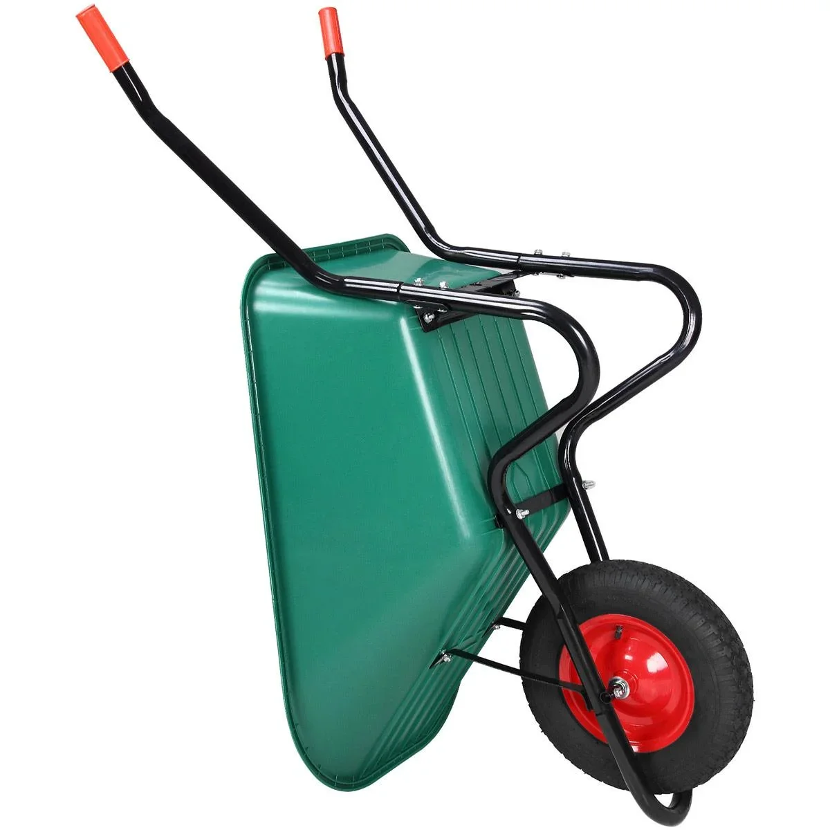 Schubkarre 100 L, Wanne aus grünem Polypropylen - 1