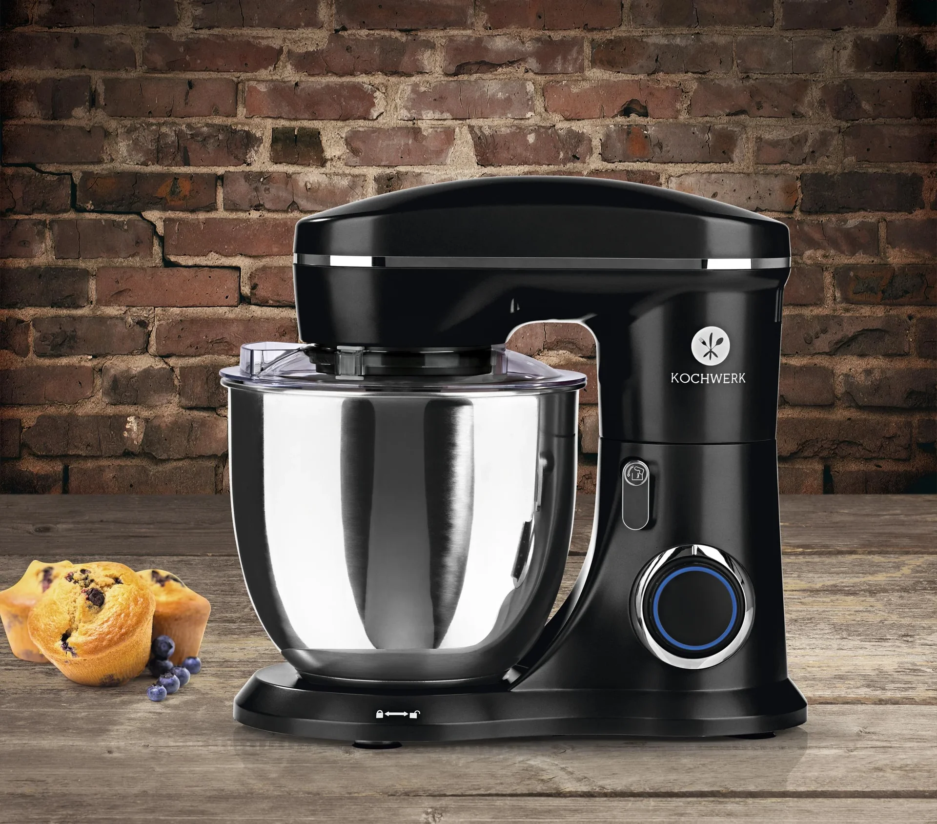 Küchenmaschine, schwarz, 1300 Watt - 2