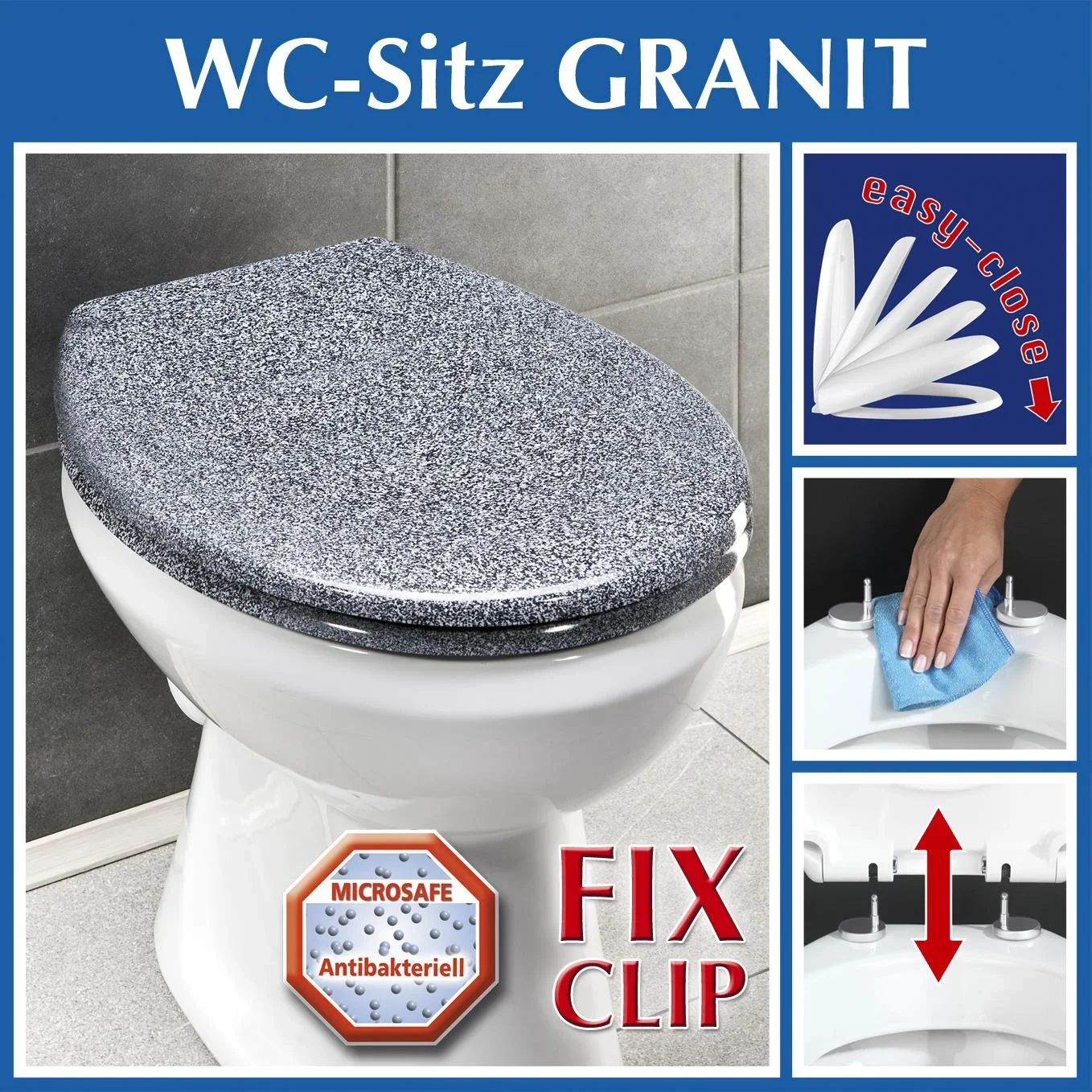 WC-Sitz OTTANA granitfarben - 0