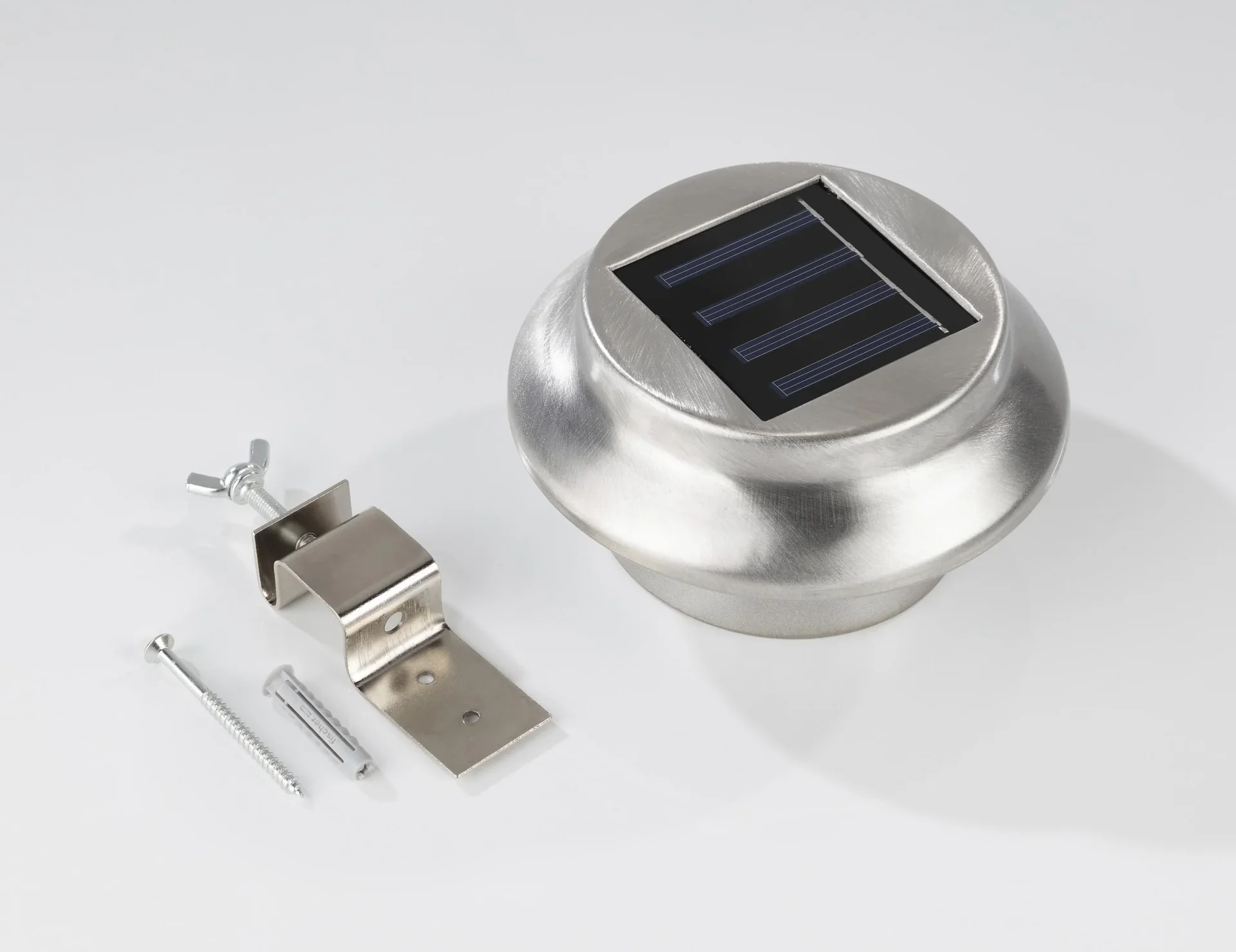 Solar Dachrinnenleuchten aus Edelstahl - 3er Set - 4
