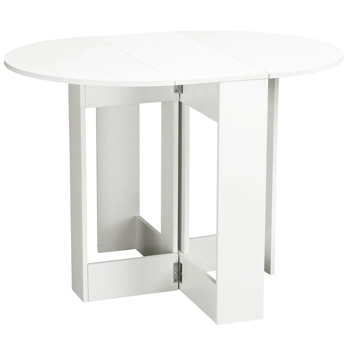 Esstisch Klapptisch Esszimmertisch Tisch Ablagefläche Spanplatte Holz Weiß 104 x 76 x 73,7 cm - 1