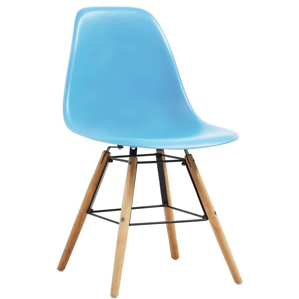 Esszimmerstühle 4-Sitzer Kunststoff blau - 4