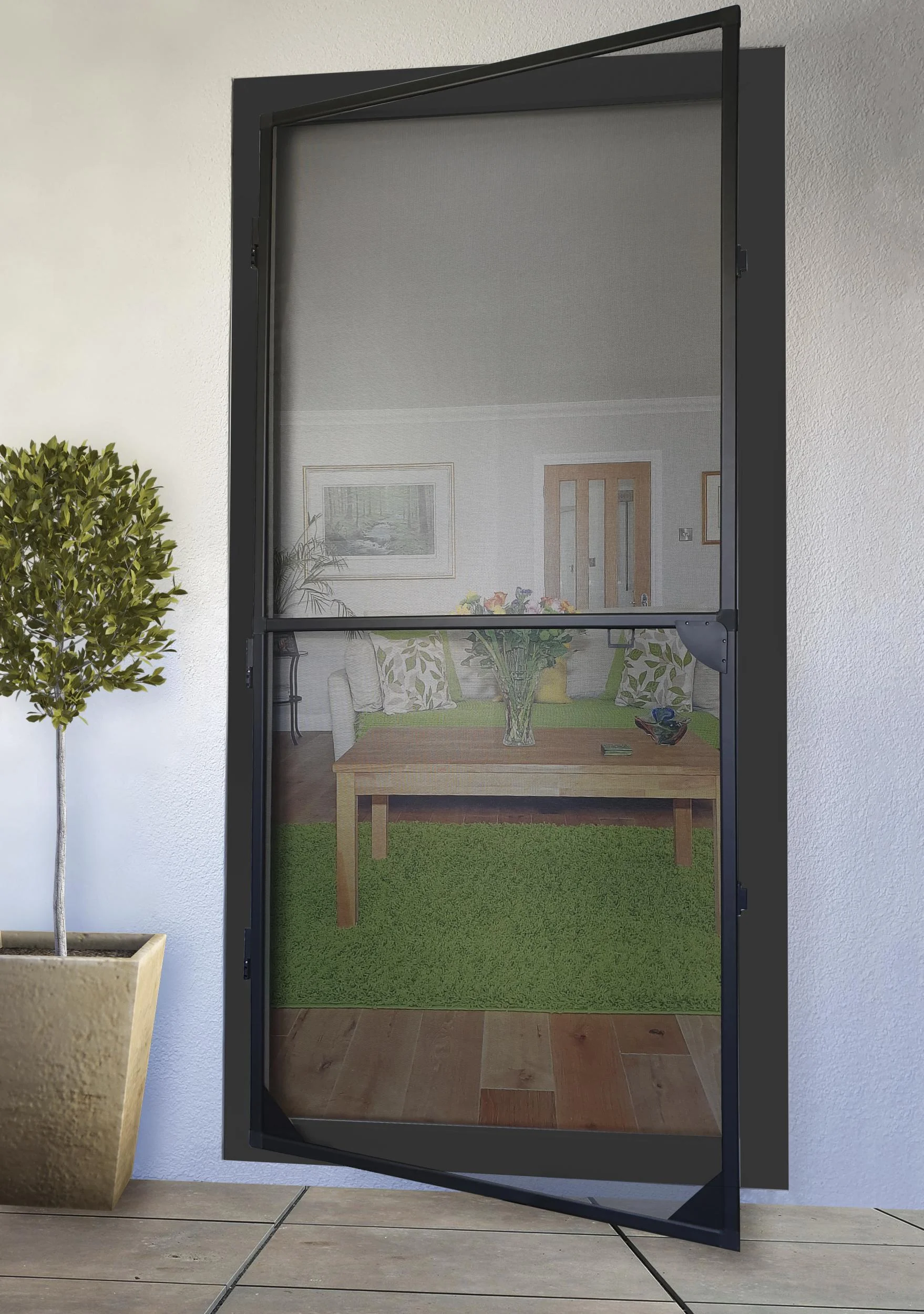 Insektenschutztür Light 120 x 240 cm, anthrazit - 0