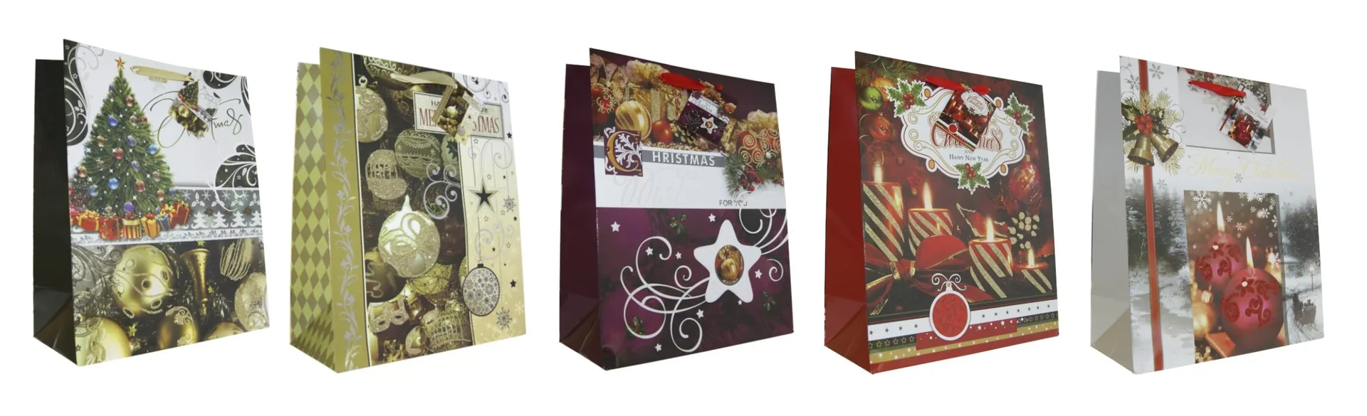 Geschenktüten "Weihnachten", 5 Stück - 3