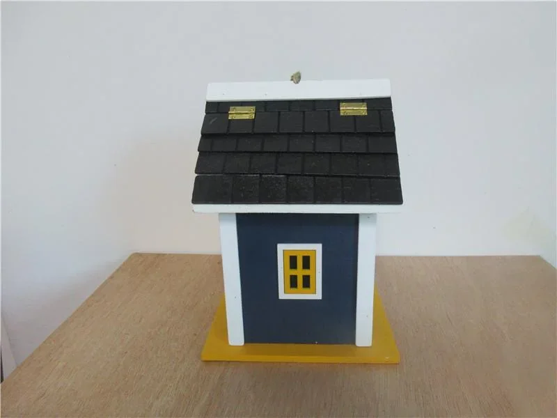 Meisen-Nistkasten "Sepp" Blau/ Weiß - 1