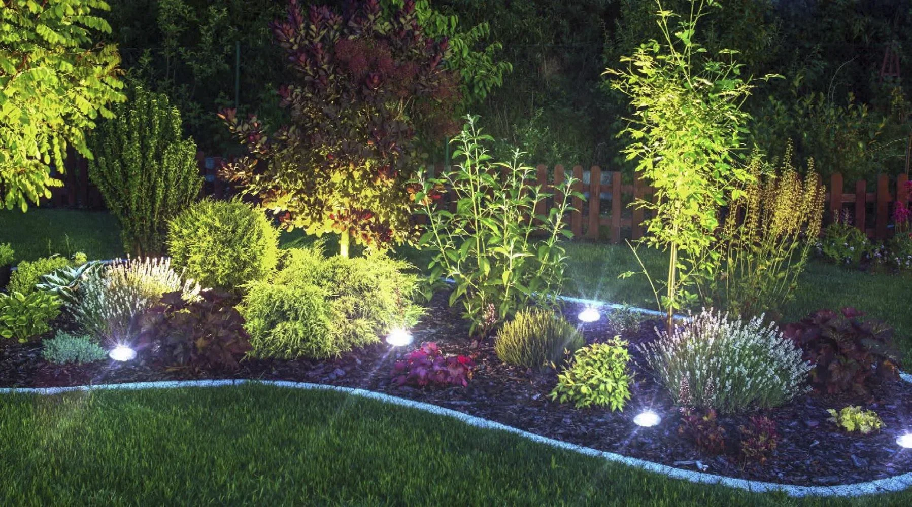 LED Solarleuchte Disk Lights - 4 Stück - 1