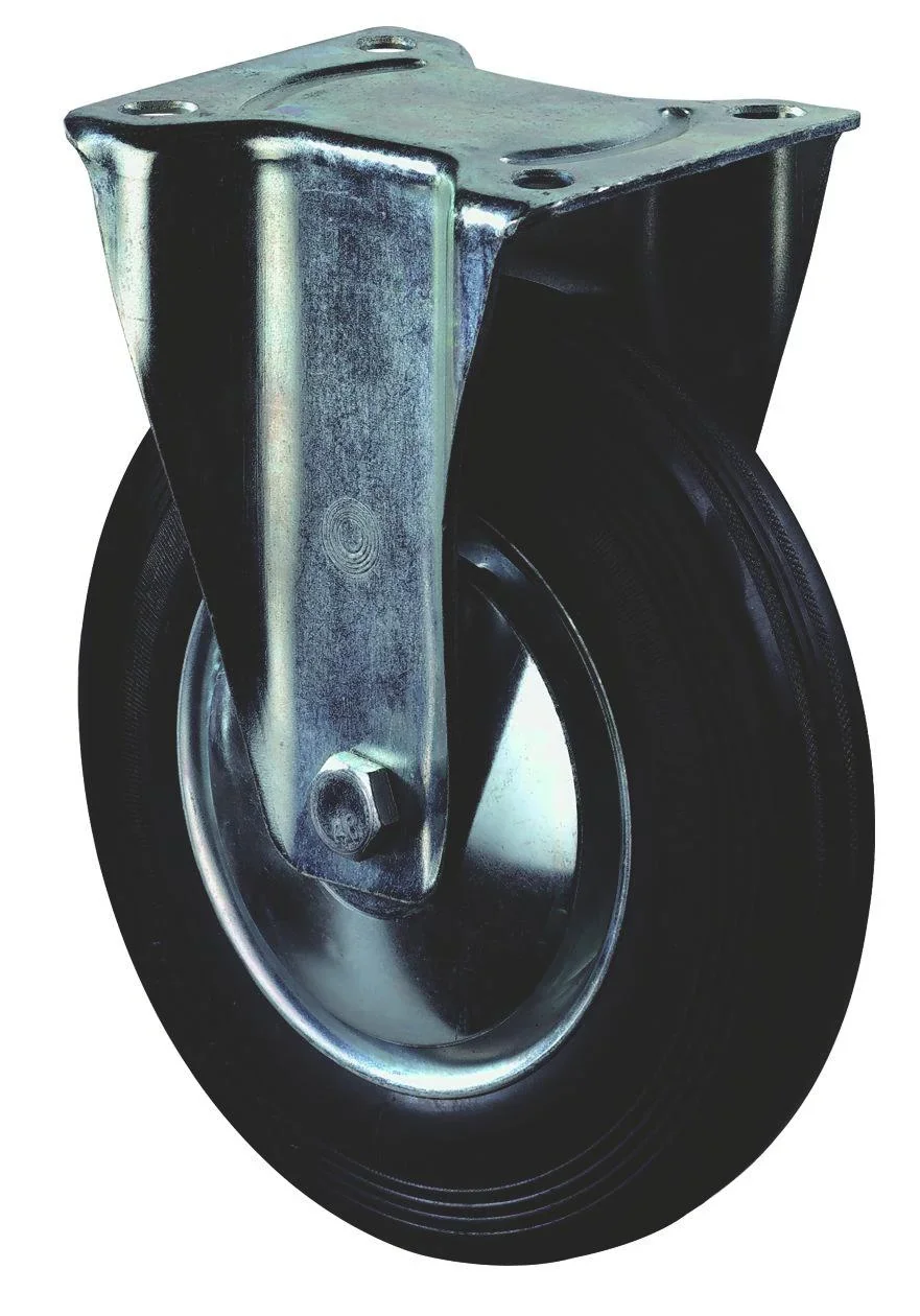 Bockrolle mit Vollgummi - Reifen, Raddurchmesser 80 mm - 0